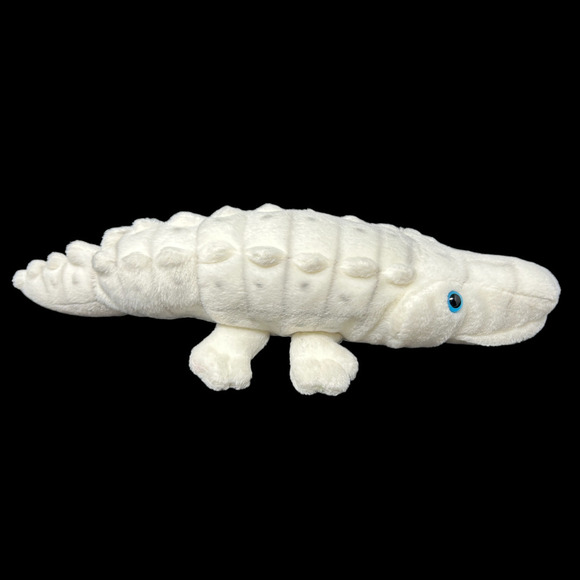 Classic Kidz ToysAlbino Crocodile Alligator Animal Plush White 11" Zoo Soft Baby - Picture 5 of 13